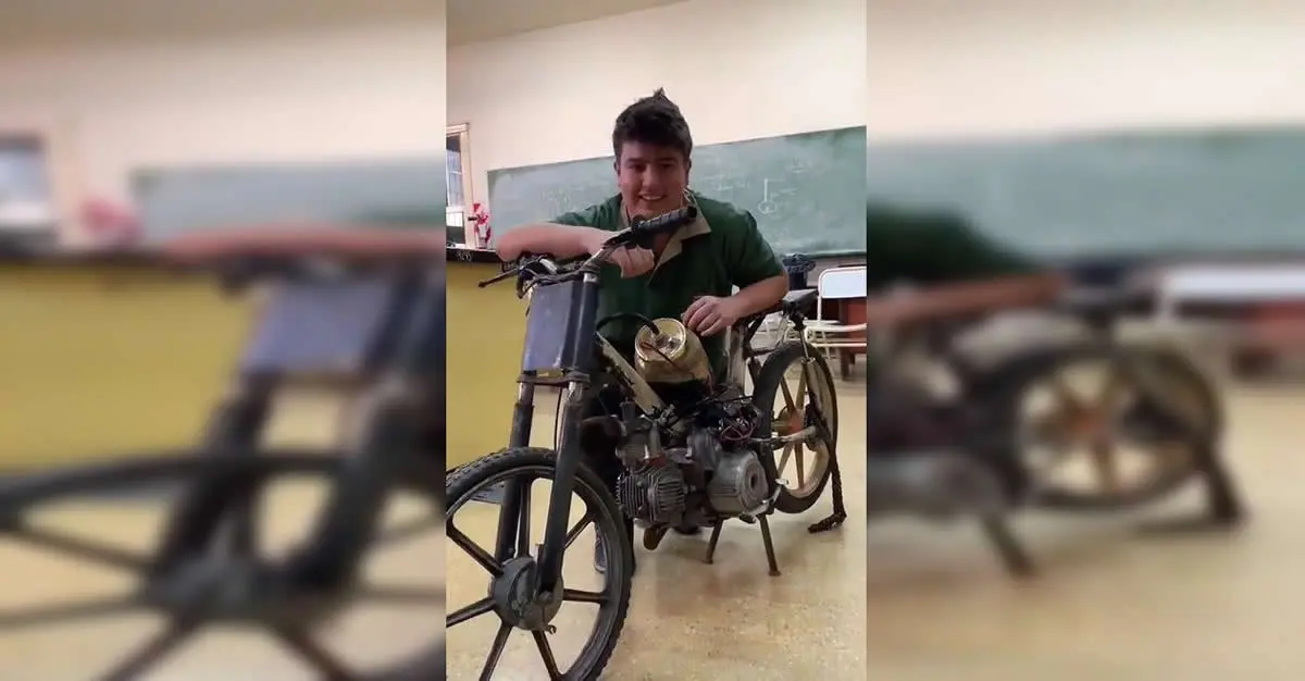 Photo of El video viral del joven salteño que hace funcionar una moto con agua y sal