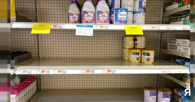 Photo of EE.UU.: grave escasez de leche infantil