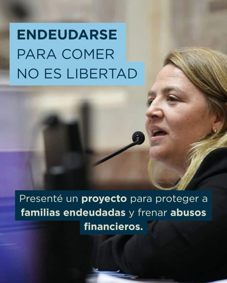 Ana Marks impulsa un proyecto para proteger a las familias endeudadas: “La realidad es crítica”